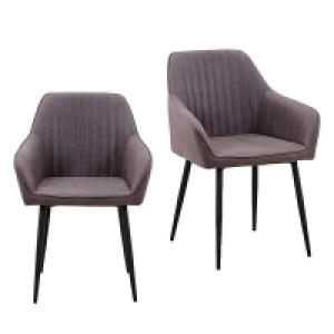 Archer Dining Chair - Set of 2 - Elephant Grey