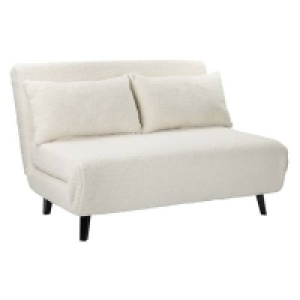 Ellia Sherpa Folding Sofa Bed - Cream