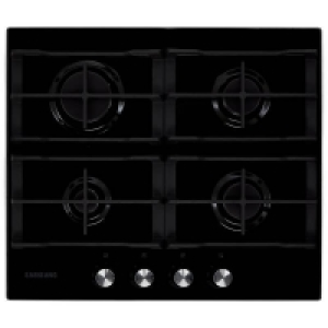 Samsung Prezio NA64H3000AK 60cm Gas Hob - Black / Glass
