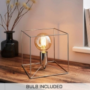 Edge Table Lamp - Polished Nickel
