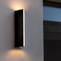 Homebase  Lutec Leo LED Up & Down Outdoor Wall Light - Anthracite