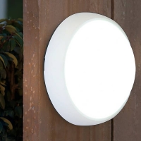 Homebase  Lutec Slim Outdoor Wall Light - White