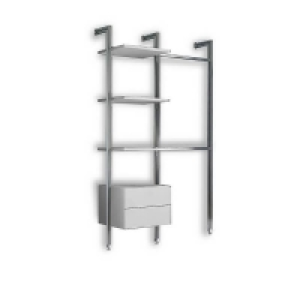 Retail SpacePro Relax Modular Storage System 3 - White
