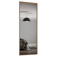 Homebase  Classic Sliding Wardrobe Door Mirror with Oak Frame (W)610mm