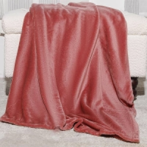 Fleece Throw - 120x150cm - Rose