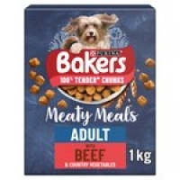 Morrisons  Bakers Meaty Meals Adult Dry Dog Food Beef