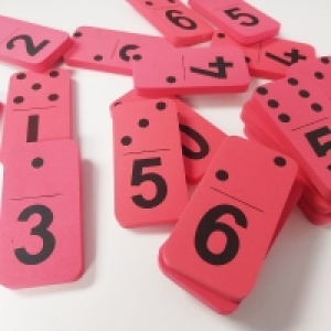 InExcess  Dots & Digits Foam Dominoes Set