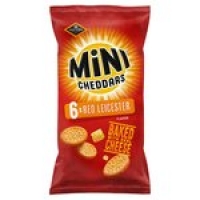 Morrisons  Jacobs Mini Cheddars Red Leicester Baked Snacks Multipack