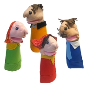 InExcess  Family Puppets Set - Set of 4 Puppets