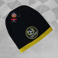 InExcess  Isle of Man Road Races Black/Gold Knitted Beanie Hat