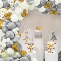 InExcess  Balloon Arch Kit - Gold & Silver