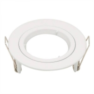 Homebase  GU10 Single Fixed Downlight, White Finish