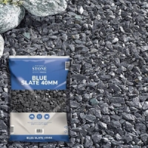 Stylish Stone Blue Slate 40mm, Large Pack - 19kg