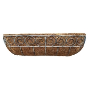 Distress Finish Wall Trough with Coco Liner - 61cm