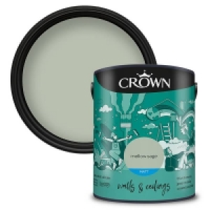 Homebase  Crown Walls & Ceilings Matt Emulsion Paint Mellow Sage - 5L