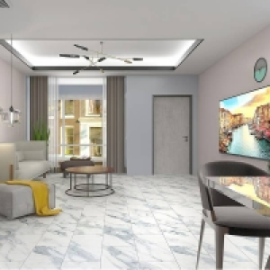 Rigid Core Luxury Vinyl Flooring - Marble Tile