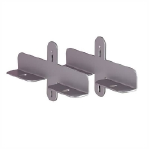 Homebase  Aura Wardrobe Storage Steel Drawer Support Brackets (1 Pair)