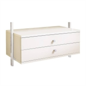 Aura Wardrobe Storage Large Drawers (W)900mm White