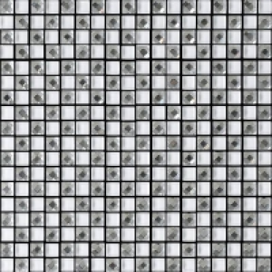 House of Mosaics Jewel White Self-Adhesive Mosaic Tile Sheet