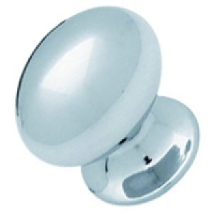 Wickes Frankfurt Knob Oval Chrome 35mm 2 Pack