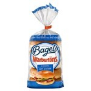 Warburtons Plain Bagels £1.35