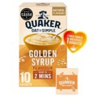Morrisons  Quaker Oat So Simple Golden Syrup Porridge Sachets