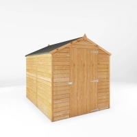 Homebase  Mercia 8x6ft Overlap Apex Wooden Shed with Installation