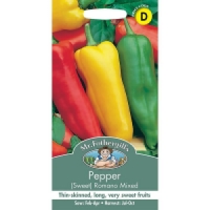 Mr. Fothergills Pepper Seeds - Sweet Romano Mixed