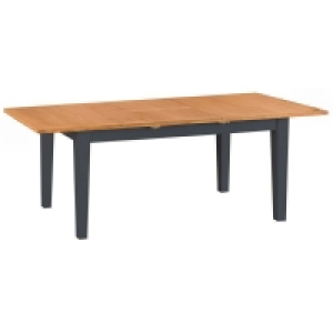 QDStores  Aurora Midnight Extending Dining Table Oak 160cm
