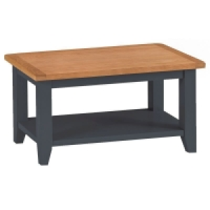 QDStores  Aurora Midnight Coffee Table Oak 1 Shelf