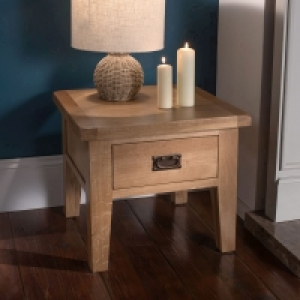 Cotswold Oak Side Table Natural 1 Drawer £119.00
