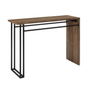 QDStores  Industrial Console Table Black & Brown