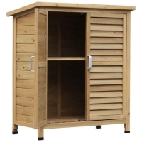 RobertDyas  Outsunny Wooden Garden Storage Unit
