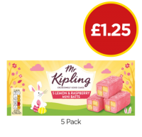 Budgens  Mr Kipling Lemon & Raspberry Mini Bats
