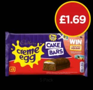 Budgens  Cadbury Crème Egg Cake Bars