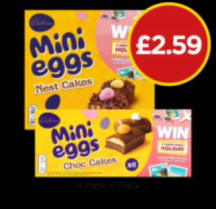 Mini Eggs Nest Cakes, Choc Cakes