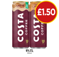 Budgens  Costa Coffee Latte, Caramel