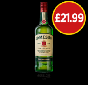 Budgens  Jameson Irish Whiskey