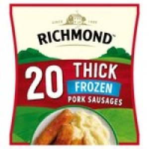 Richmond 20 Thick Frozen Pork Sausages £3.75