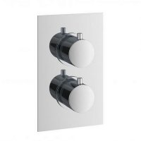 Homebase  Bathstore Round Thermostatic Shower Valve - 1 Outlet