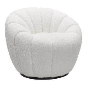 Homebase  Brody Boucle Tub Armchair - Cream