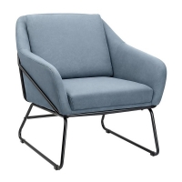 Homebase  Evelyn Metal Frame Chair - Denim Blue