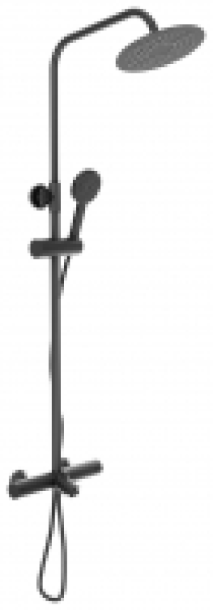Hadleigh Wall Mounted Dual Outlet Bath Shower Mixer - Black £254.15