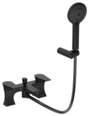 Wickes  Bristan Hourglass Bath Shower Mixer Tap - Black