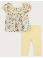 LittleWoods Monsoon Baby Girls Bunny Daffodil Top And Leggings Set - Yellow