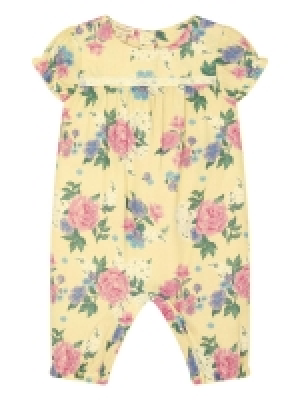 LittleWoods Monsoon Baby Girls Floral Romper - Yellow