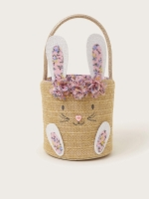 LittleWoods Monsoon Girls Easter Bunny Basket - Multi