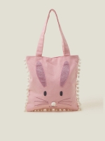 LittleWoods Accessorize Girls Bunny Shopper Bag - Pink