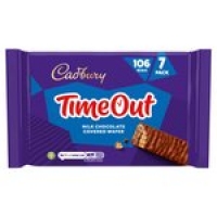 Morrisons  Cadbury Timeout Chocolate Wafer Biscuit Bar Multipack 7 Pack