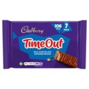 Cadbury Timeout Chocolate Wafer Biscuit Bar Multipack 7 Pack £1.00